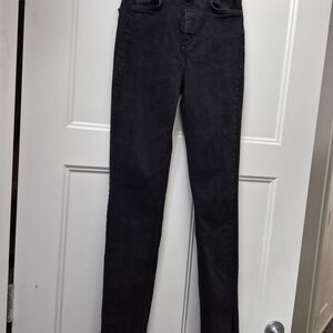 Zara Black Skinny High-Rise Jeans